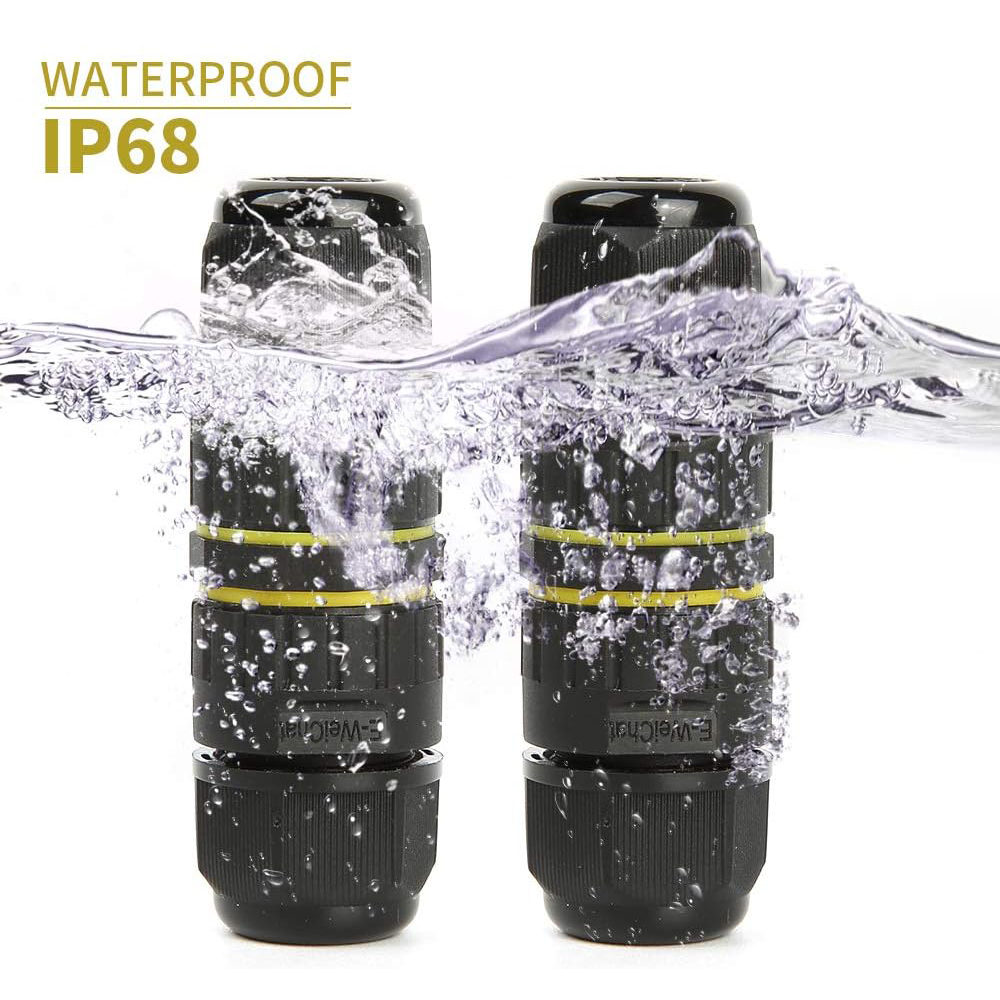 Cable Gland Waterproof - 2 Way 2/3Pin IP68 Outdoor Waterproof