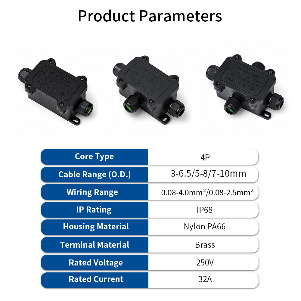IP68 Waterproof Junction Box 2 - огляд і ціна Cable Gland Waterproof