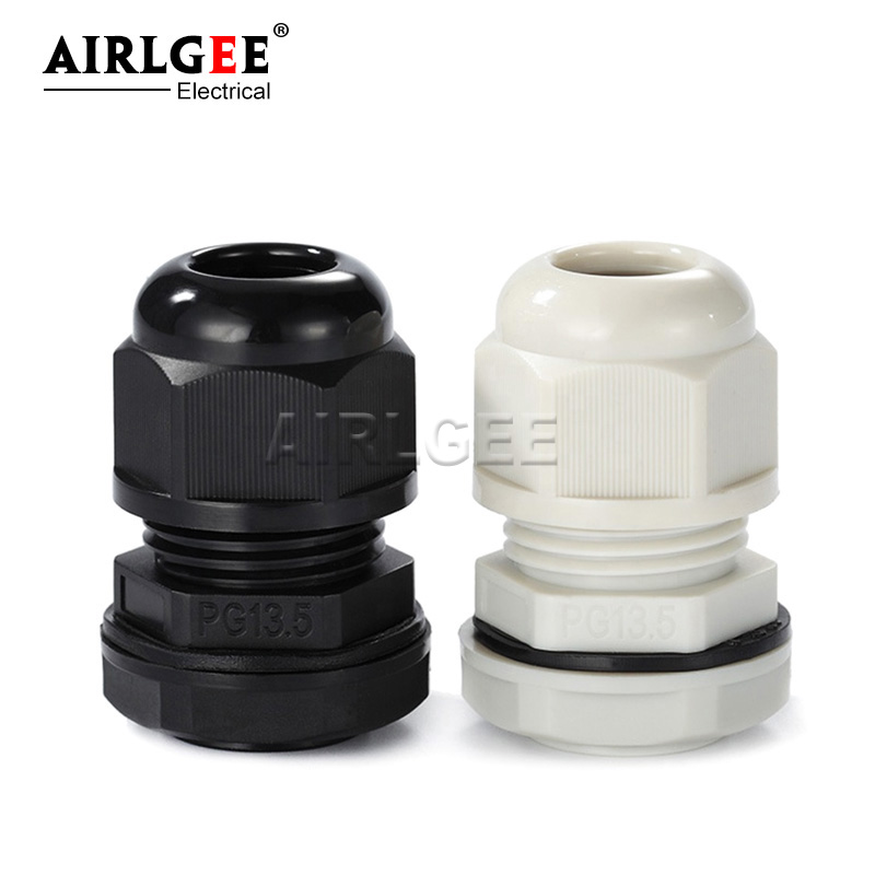 10Pcs White Black Nylon Plasti - огляд і ціна Cable Gland Waterproof